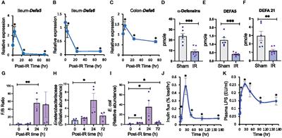 Paneth cell dysfunction in radiation injury and radio-mitigation by human α-defensin 5